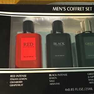 Men's Coffret Set by Unknown Brand - Red, Black, Green